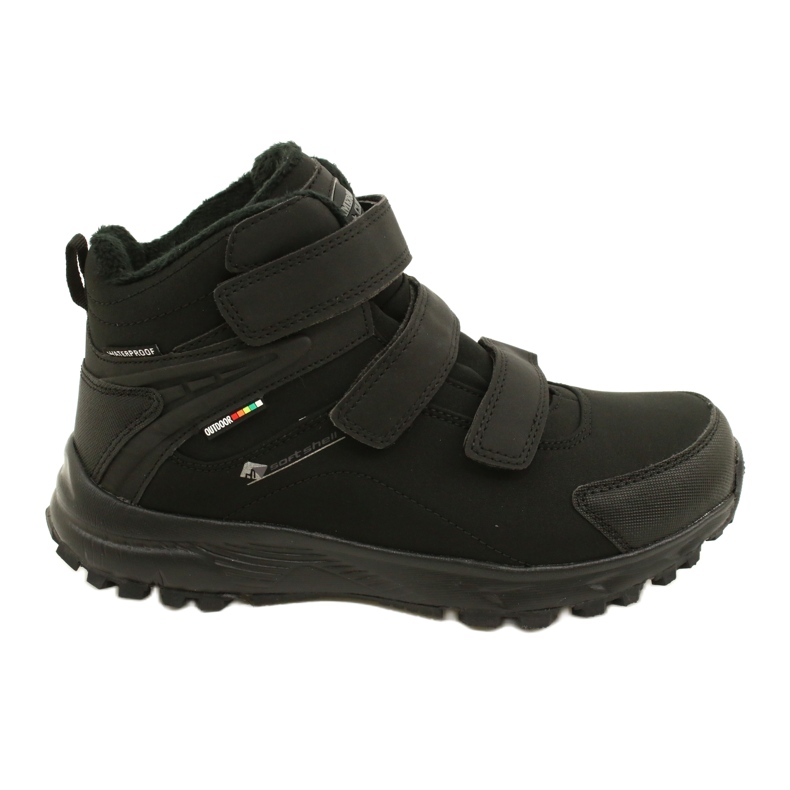 American Club Zapatos americanos de invierno con membrana negra. negro