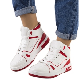 PA1 Zapatillas tobilleras Megatheo rojas blanco rojo PA1 Zapatillas tobilleras Megatheo rojas blanco rojo