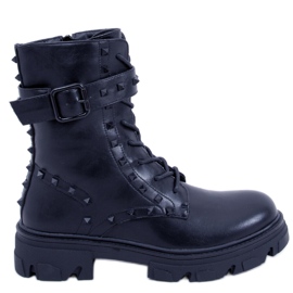 Botas con cordones Frankee Negro