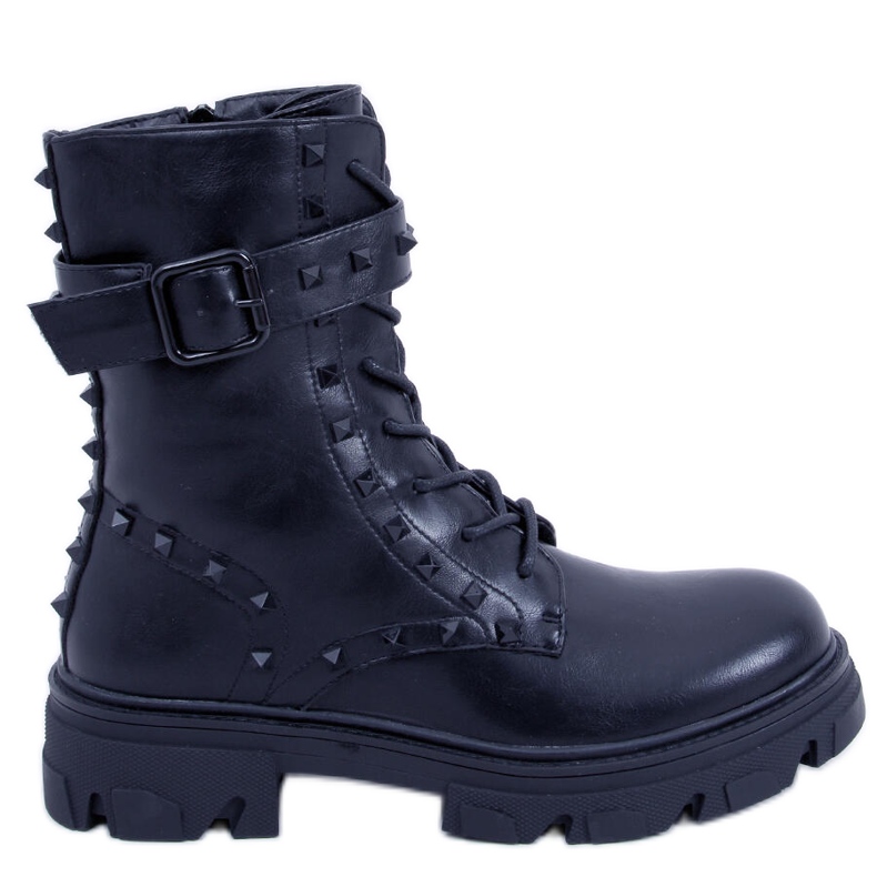Botas con cordones Frankee Negro