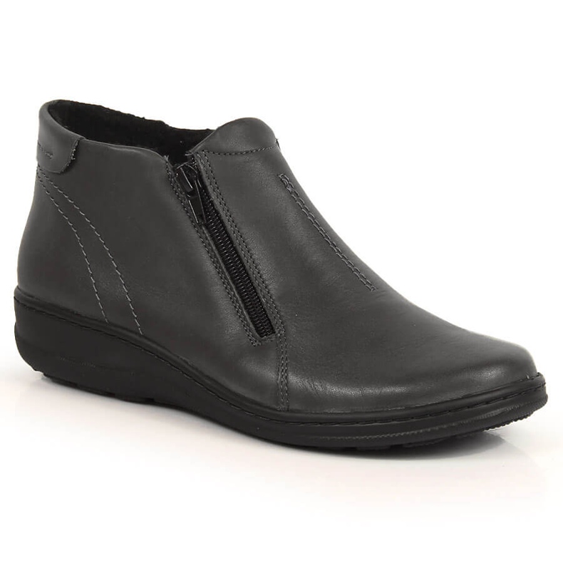Cómodas botas de piel para mujer, gris cálido Helios