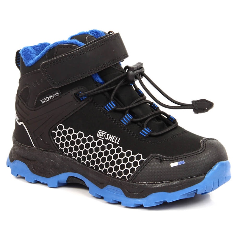 Botas de nieve para niños impermeables con cierre adhesivo American Club AM904A negro