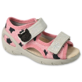 Zapatos befado niño pu 065X174 negro rosado