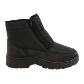 News Botas de nieve para hombre Con cremalleras Novedades 22MN26-5011 negro