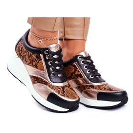 GOE Zapatos Deportivos De Mujer Sneakers Cuero Negro GG2N3044