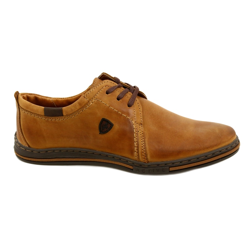 Polbut 343 Zapatos hombre piel camel marrón