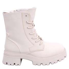 BM Botas con cordones Tamar Beige