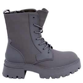 BM Botas con cordones Tamar Green verde BM Botas con cordones Tamar Green verde