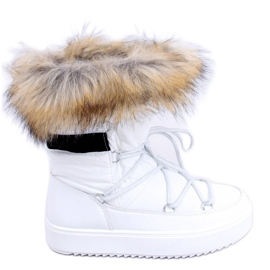 BM Botas de nieve de mujer Amerie White blanco