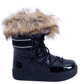 BM Botas de nieve de mujer Amerie Black negro BM Botas de nieve de mujer Amerie Black negro