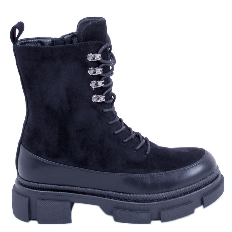 BM Botas Kinney negras con cordones negro