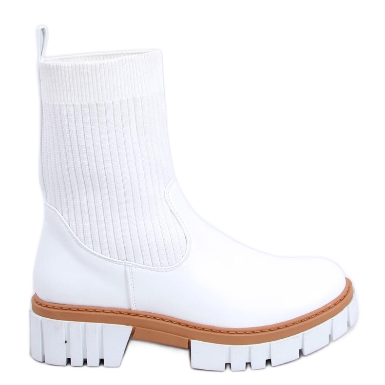 Botines con pala flexible Blanco Barrino