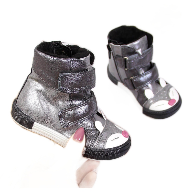 Zapatos niña, velcro, zorro plateado, Kornecki 6583 plata