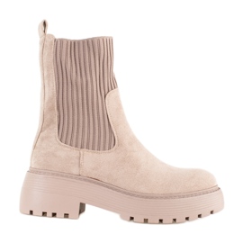 Trabajadoras de mujer con mango flexible Shelovet beige.