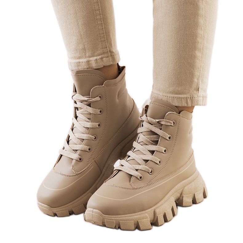 BM Botas de montaña de mujer Nurbi marrones beige marrón