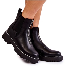 PG1 Botas cálidas de moda Black Madeleine negro