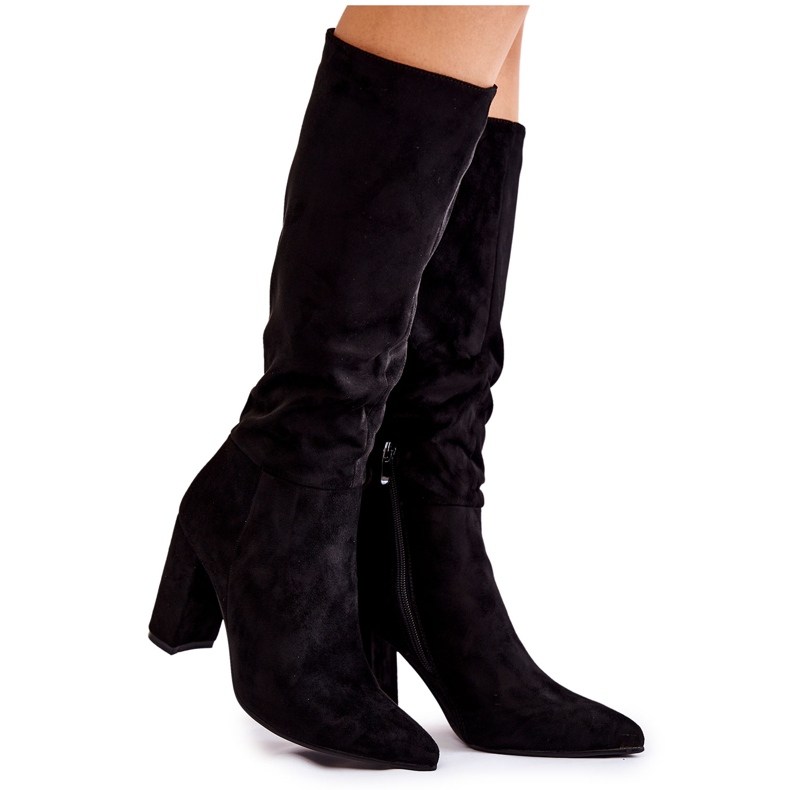 PG1 Botas sin cordones de ante Negro Miriam