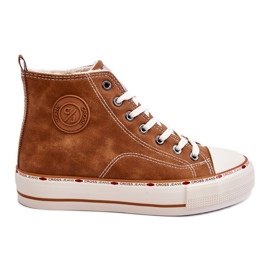 Zapatillas Altas Mujer Cross Jeans KK2R4043C Camel marrón
