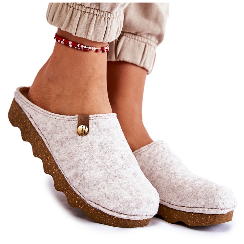 Pantuflas Domésticas Pantuflas Profilácticas Inblu DK-08-002 Beige