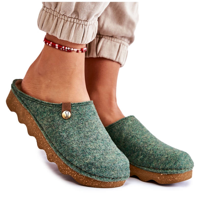 Zapatillas Domésticas Profiláctica Inblu DK-08-007 Verde