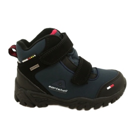 American Club Softshell Boys con una membrana azul marino WT70 negro