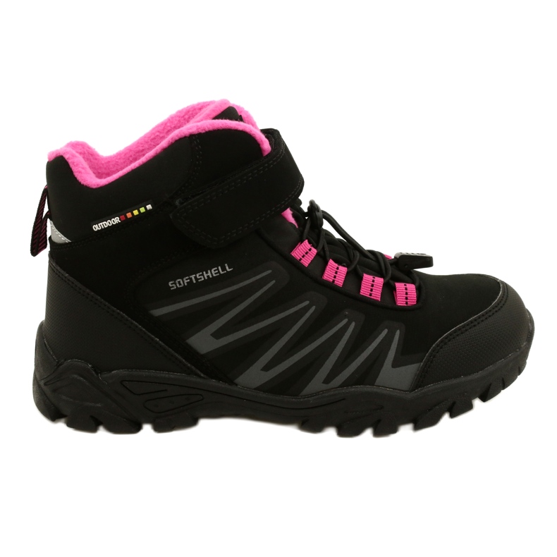 Botas American Club Softshell con membrana WT112 Negro / Rosa rosado