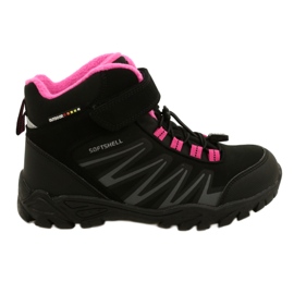 Botas American Club Softshell con membrana WT107 Negro / Rosa rosado