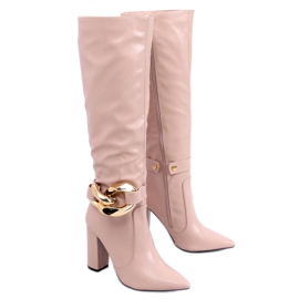 PA1 Sheryl desnuda tacones altos beige rosa