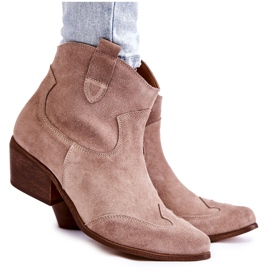 Botines Mujer Spitz Lewski Shoes 3236 Cappucino marrón