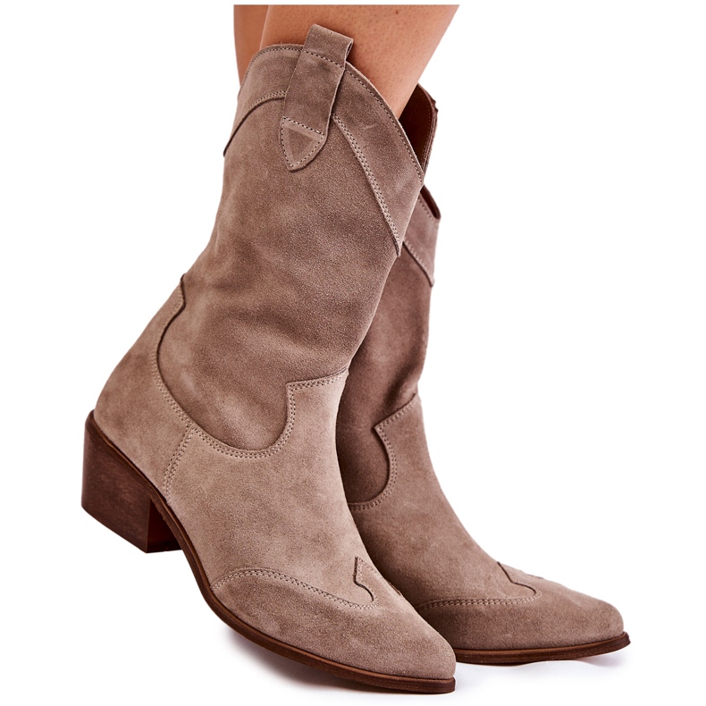 Botas Ante Botas Vaqueras Lewski Shoes 3198 Cappucino marrón Botas Ante Botas Vaqueras Lewski Shoes 3198 Cappucino marrón