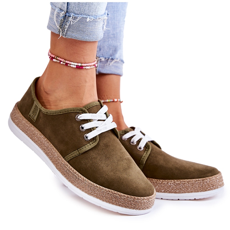 Zapatillas Bajas Mujer Memory Foam System Big Star KK276007 Caqui verde