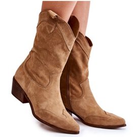 Botas Ante Botas Vaqueras Lewski Shoes 3198 Beige Botas Ante Botas Vaqueras Lewski Shoes 3198 Beige