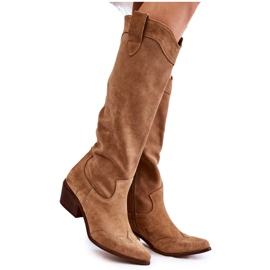 Botas Mujer Tacón Alto Lewski Shoes 3235 Beige Botas Mujer Tacón Alto Lewski Shoes 3235 Beige