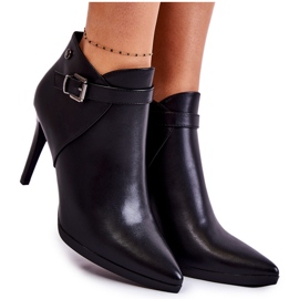 Sergio Leone Botas cálidas de mujer con tacón alto Tono Negro