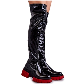 PS1 Botas Mujer Charol Negro Callen