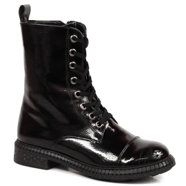 T.Sokolski Botas de mujer con cordones y cremallera con aislamiento negro T. Sokolski