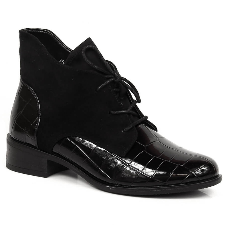 Botas Jezzi negras con aislamiento y cordones para mujer negro Botas Jezzi negras con aislamiento y cordones para mujer negro