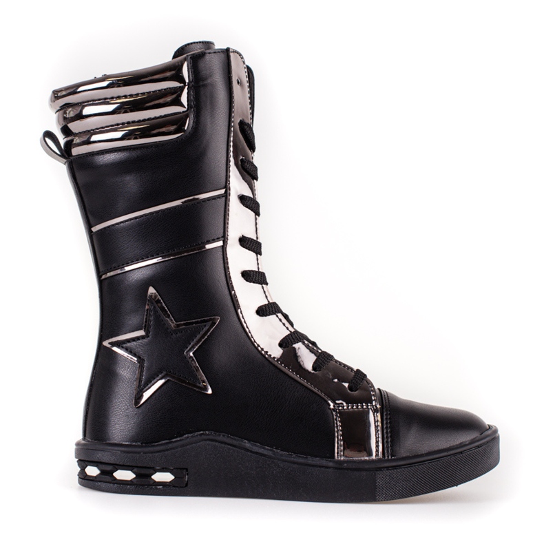 Botas niña caña alta Shelovet negro