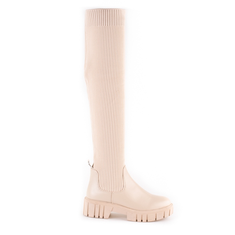 Mosqueteros de mujer con caña flexible Shelovet beige