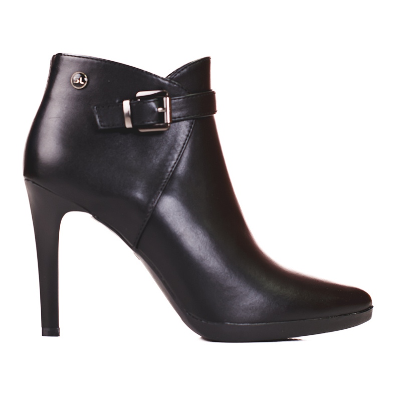 Elegantes botas de tacón alto de Sergio Leone negro Elegantes botas de tacón alto de Sergio Leone negro