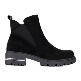 W. Potocki Botines Chelsea negros para mujer Potocki