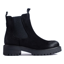 Botines Chelsea negros Shelovet para mujer Botines Chelsea negros Shelovet para mujer