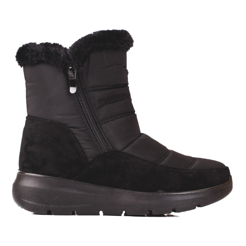 Botas Shelovet para mujer con aislamiento de piel negro