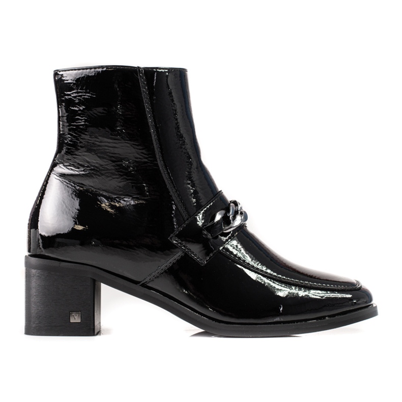 Botas de mujer elegantes con tacones bajos Vinceza negro Botas de mujer elegantes con tacones bajos Vinceza negro