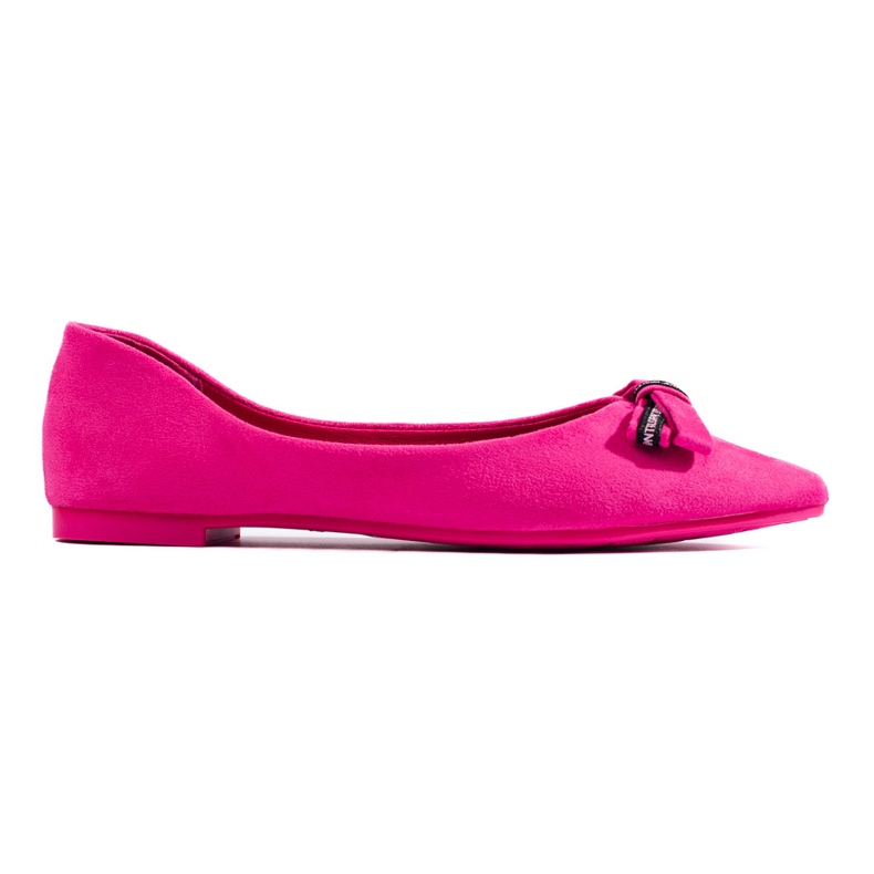Bailarinas de ante con lazo Shelovet rosado