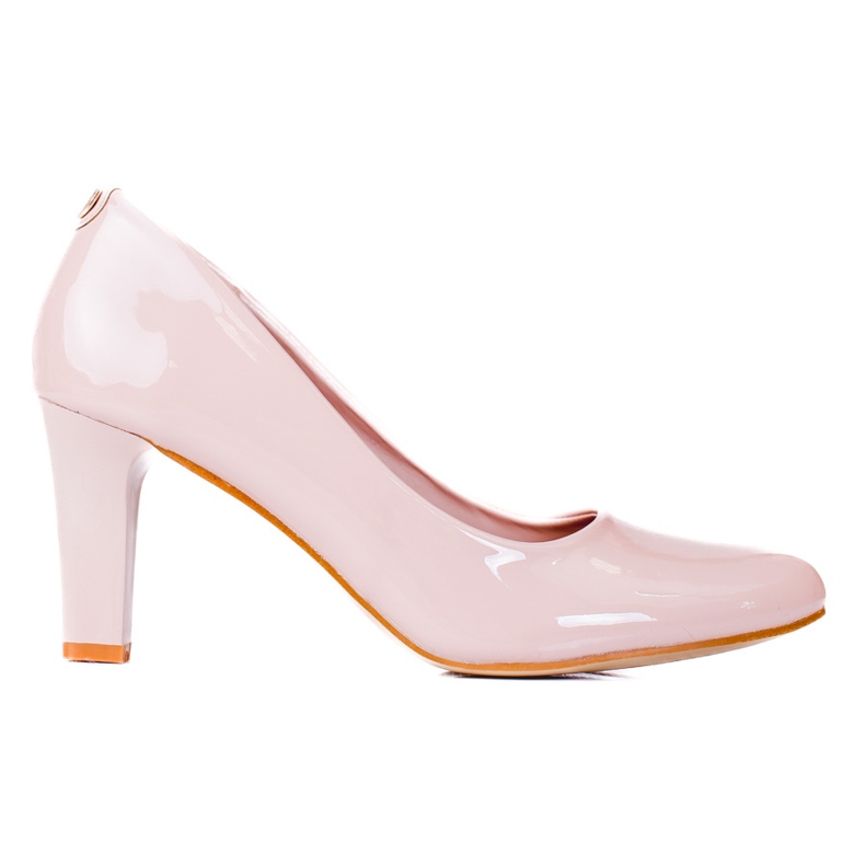 Zapatos de salón mujer Shelovet beige, lacados