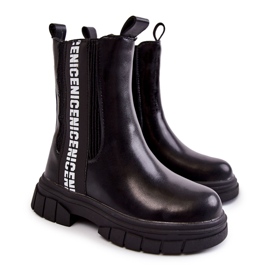 Botas Altas Cálidas Infantiles Kimmy Negras negro