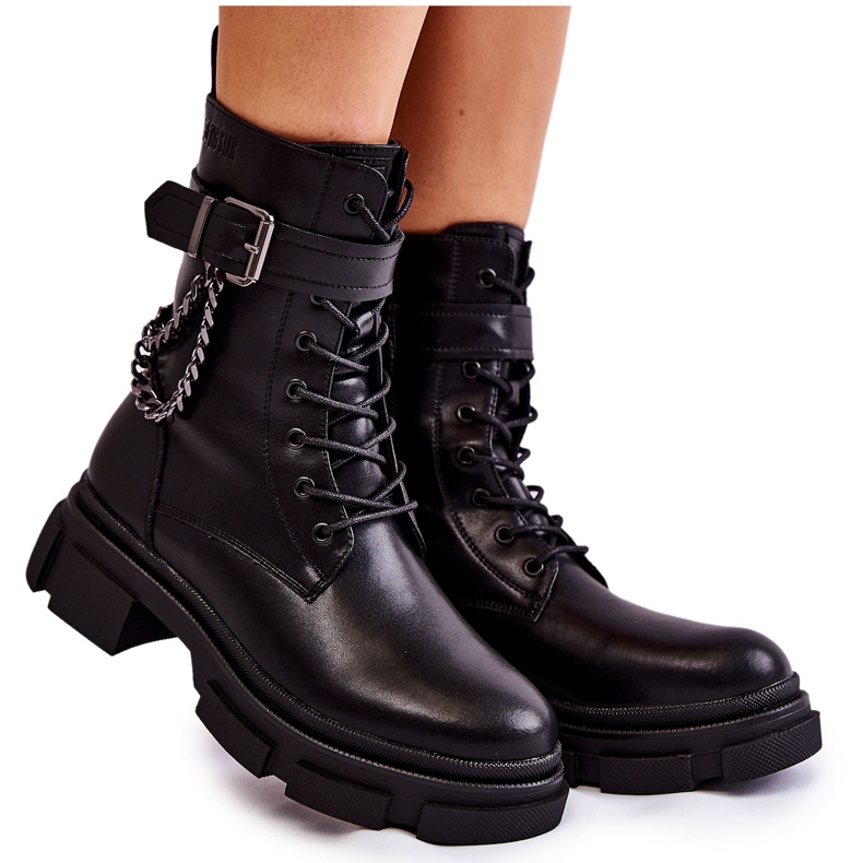 Botas Calientes de Cuero Botas Big Star KK274486 Negro