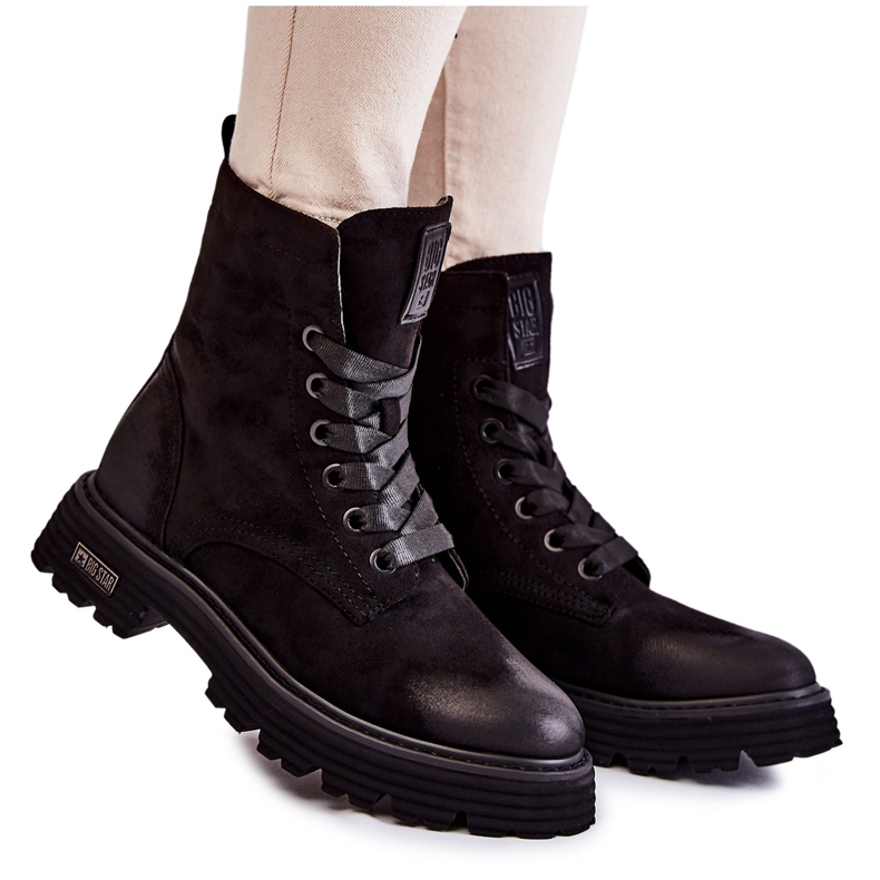 Botas Mujer Ante Big Star KK274503 Negro