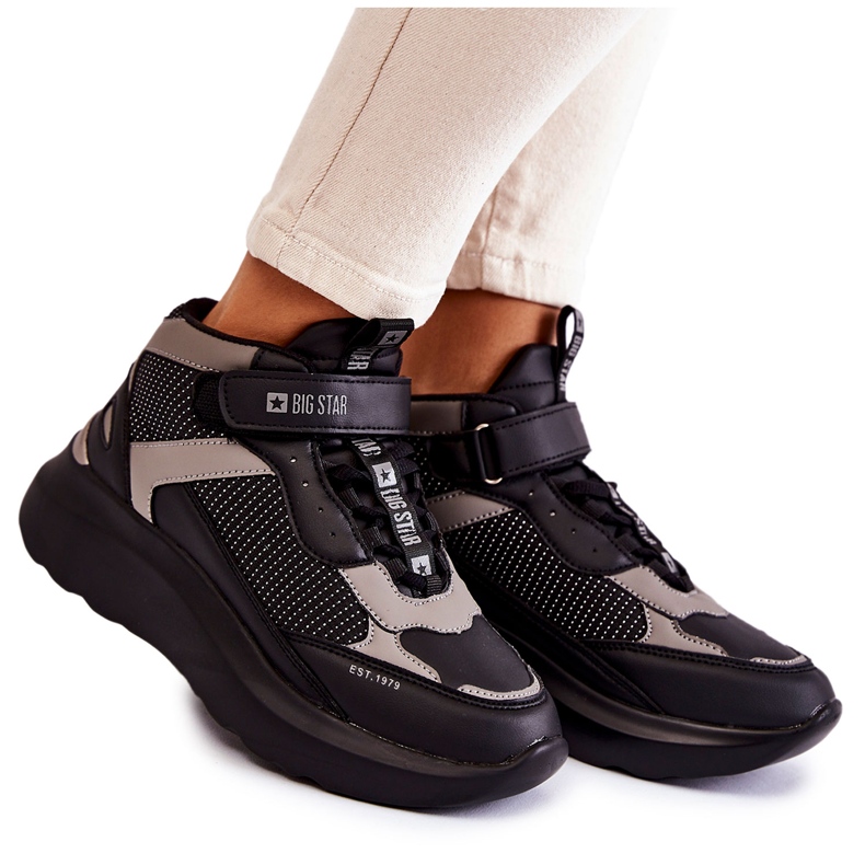 Zapatillas deportivas de mujer Memory Foam System Big Star KK274403 Negro